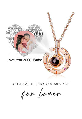 [Customized] Fayre 100 Languages I Love You in Projection Necklace