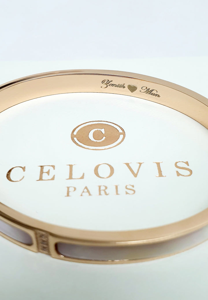 Celovis Jewellery Colette with White Mother Pearl Bangle