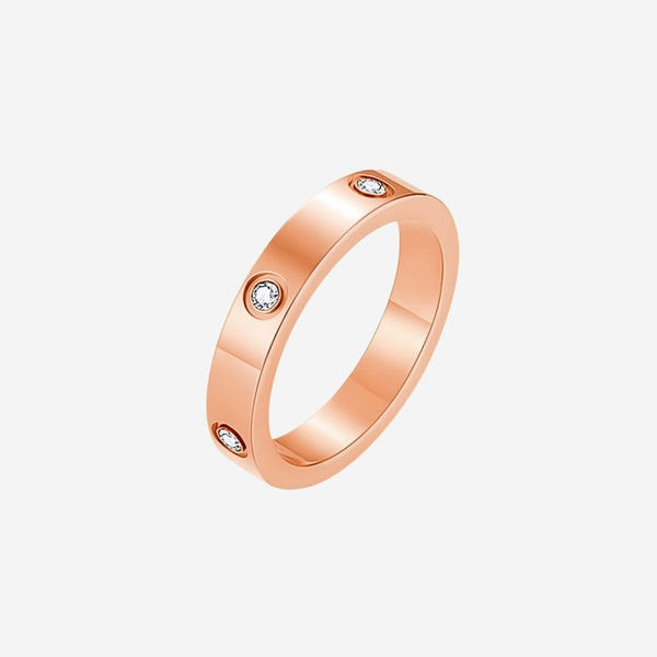 Wanderlust Cubic Zirconia Inset Eternal Band Ring