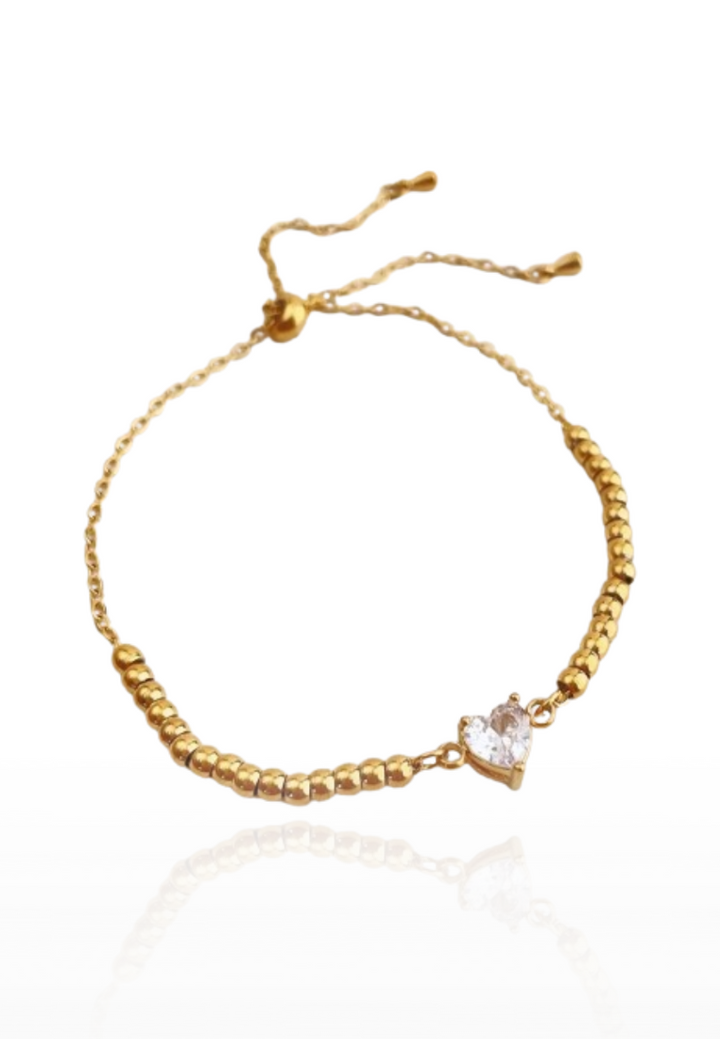 Aethel Aegis Pendant Adjustable Bracelet in Gold