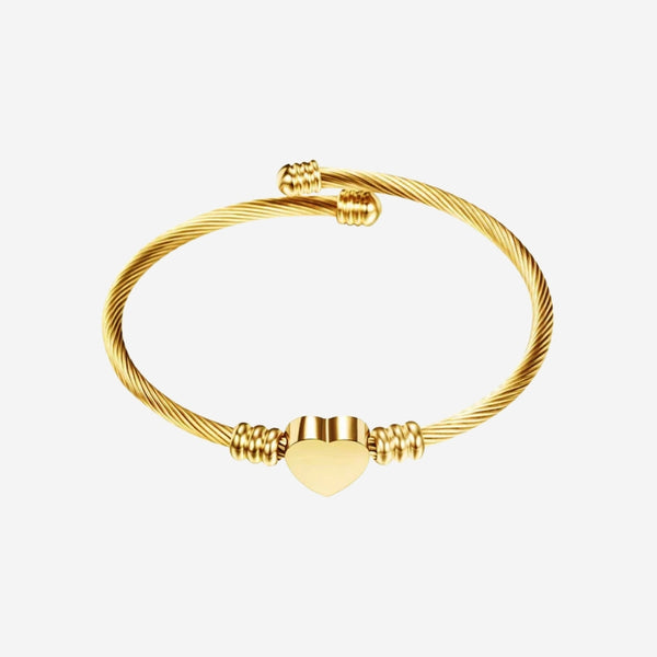 Hathaway Heart Cuff Bangle