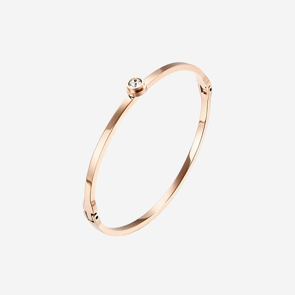 Lux Classic Zirconia Solitaire Bangle