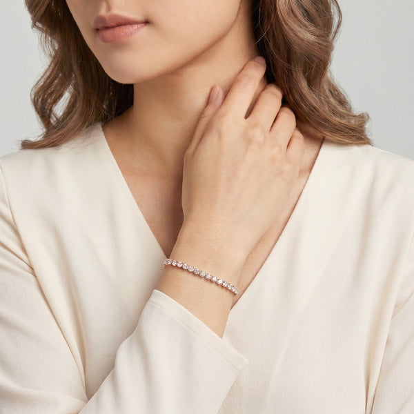 Amaryllis Sparkling Cubic Zirconia Tennis Bracelet