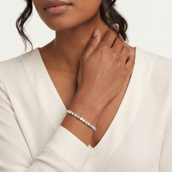 Amaryllis Sparkling Cubic Zirconia Tennis Bracelet