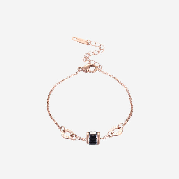 Oceane Cryolite with Roman Numeric Bracelet