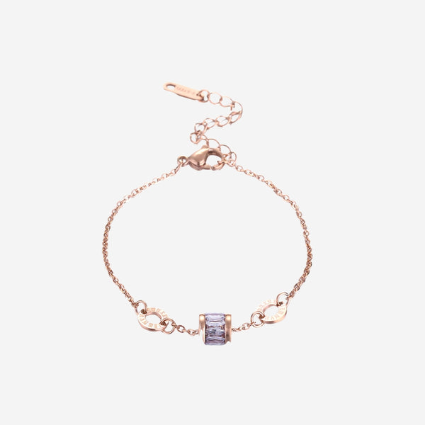 Oceane Cryolite with Roman Numeric Bracelet