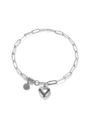 Sweetie Love Pendant with Link Chain Bracelet