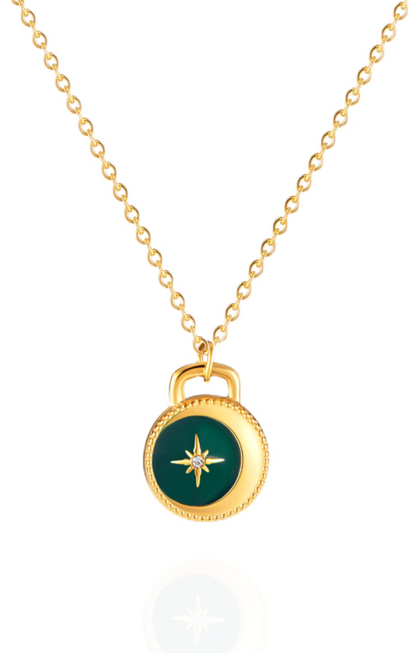 Estella Star Lantern Pendant Chain Necklace in Gold