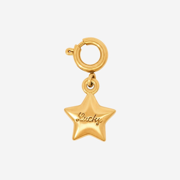 Lucky Star Memoir Charm in Gold