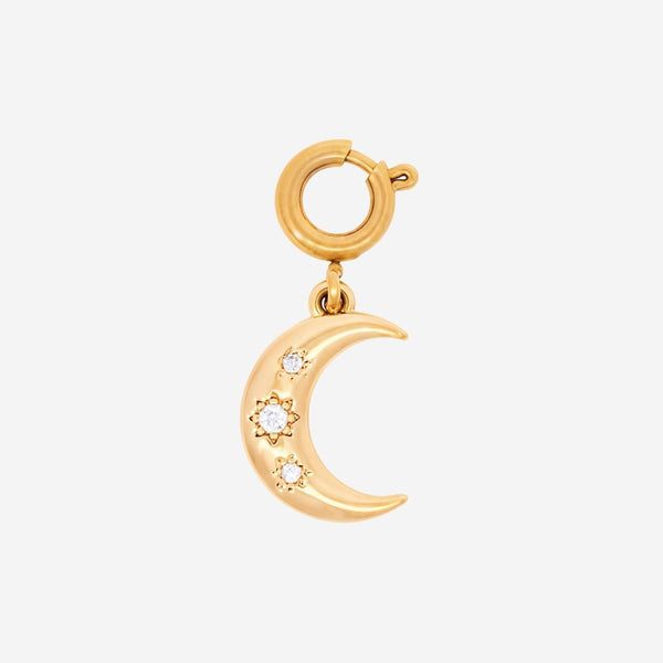 Moon Phase Memoir Charm in Gold