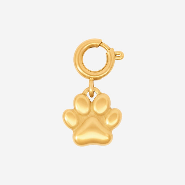 Pawprint Memoir Charm in Gold