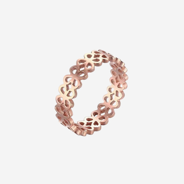 Cleo Clover 永恒玫瑰金戒指