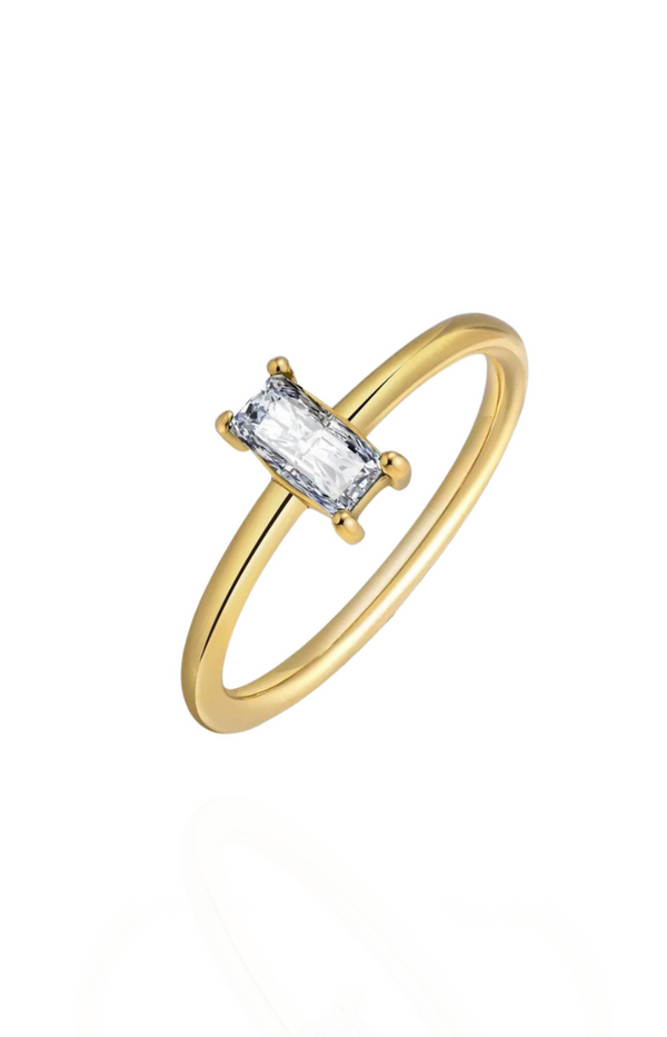 แหวน Eternal Eternal Ring ของ Eliana ประดับเพชรลูกบาศก์เซอร์โคเนีย สีทอง