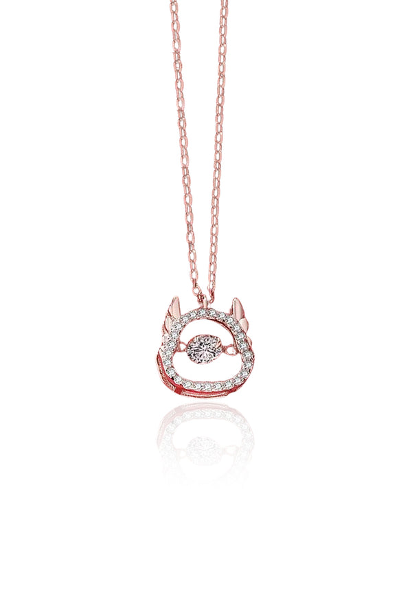 Emberheart Dragon Special Edition Pendant with Genuine 0.5 Carat Diamond Necklace