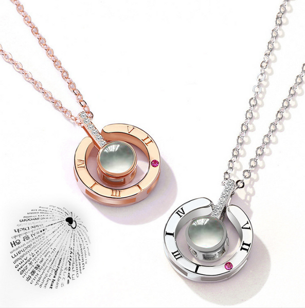 Fayre 100 Languages I Love You in Projection Necklace