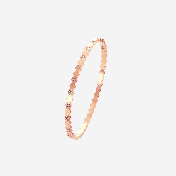 Helene Zirconia Studded Bangle
