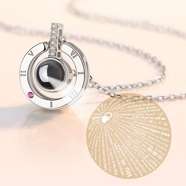 Fayre 100 Languages I Love You in Projection Necklace