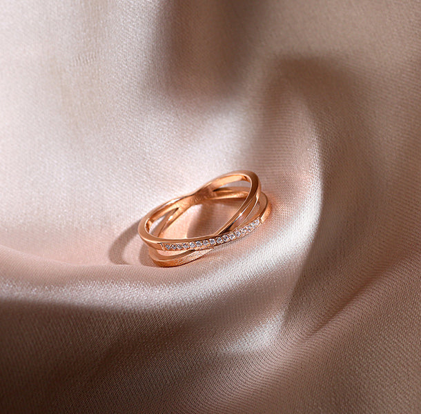 Reva Entwined Cubic Zirconia Ring