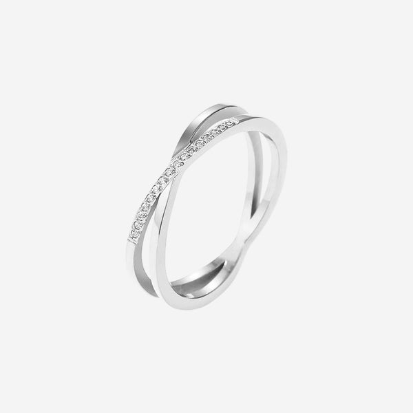 Reva Entwined Cubic Zirconia Ring