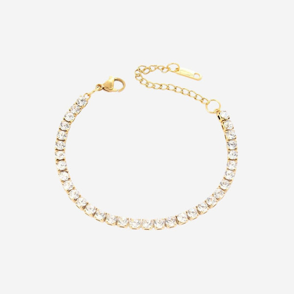 Amaryllis Sparkling Cubic Zirconia Tennis Bracelet