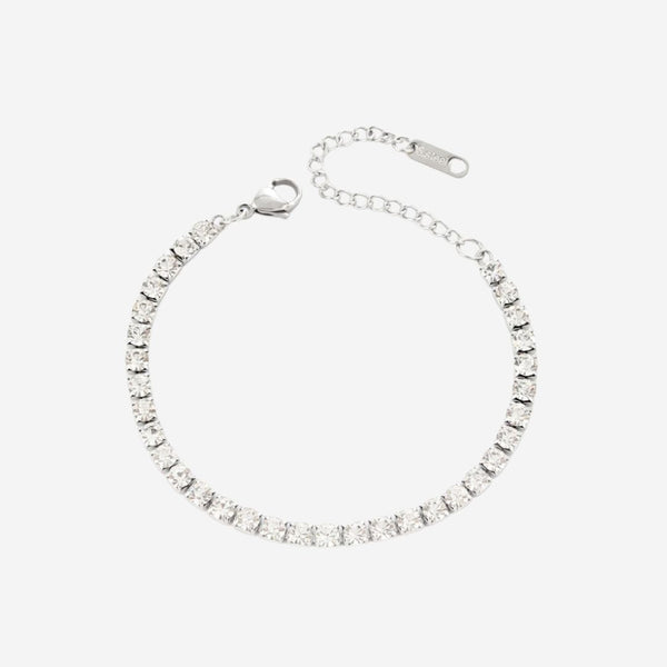 Amaryllis Sparkling Cubic Zirconia Tennis Bracelet