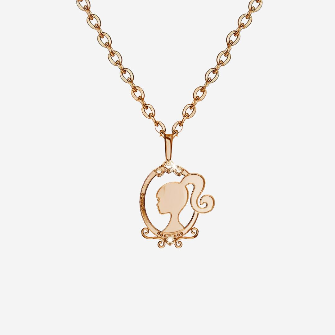 Magic Mirror in Iconic Silo Head Necklace
