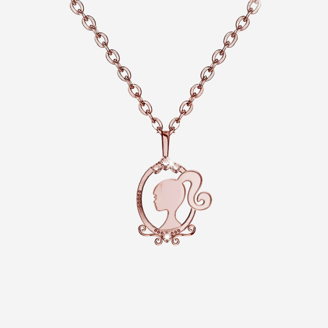 Magic Mirror in Iconic Silo Head Necklace