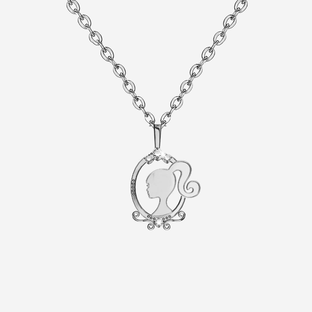 Magic Mirror in Iconic Silo Head Necklace
