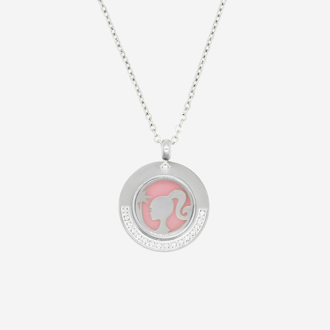 Barbie™ x Celovis Focus On The Good - Locket Necklace with Palm Tree