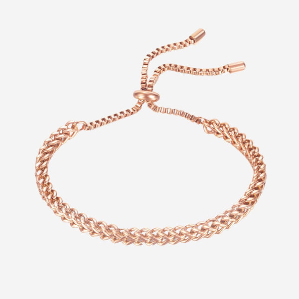 Brianna 扭曲吊坠链可调节扣环手链