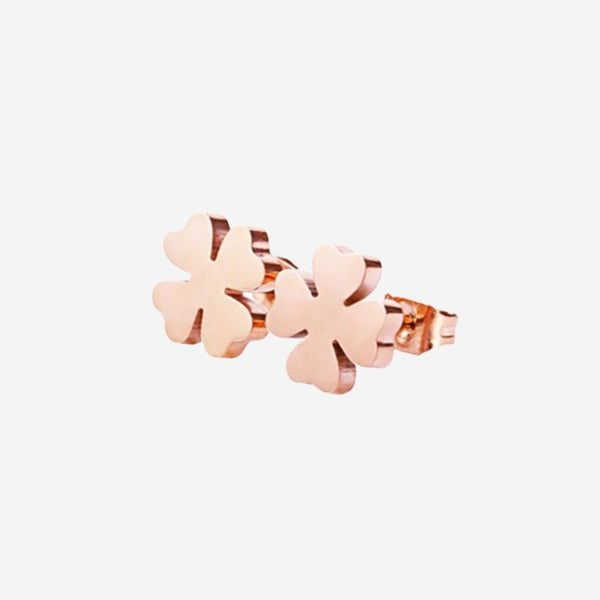 Destiny Dainty Four Leaf Clover Stud Earrings