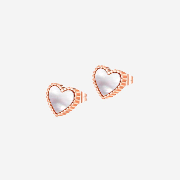 Esme Love Heart Stud Earrings