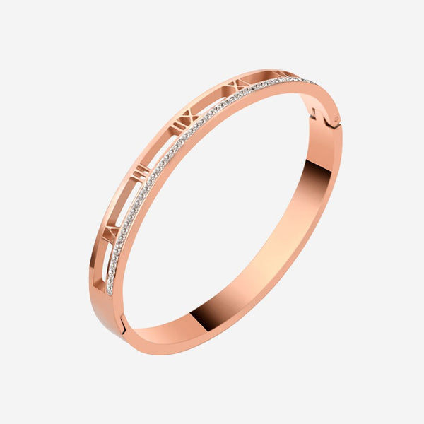 Lucius with Hollow Roman Numeral Bangle
