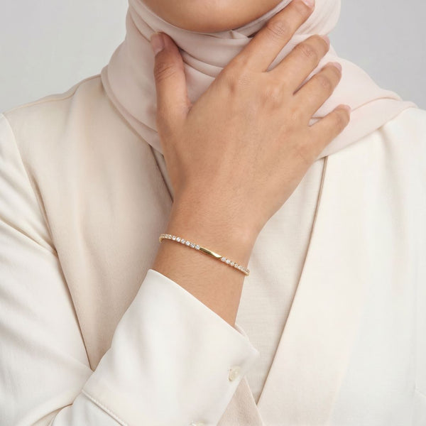 สร้อยข้อมือเทนนิส Maison Sparkling Cubic Zirconia
