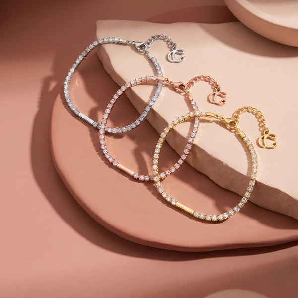 สร้อยข้อมือเทนนิส Maison Sparkling Cubic Zirconia