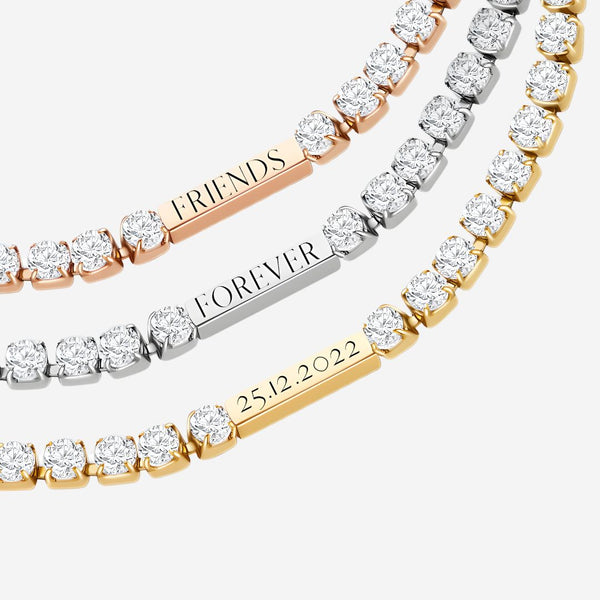 สร้อยข้อมือเทนนิส Maison Sparkling Cubic Zirconia