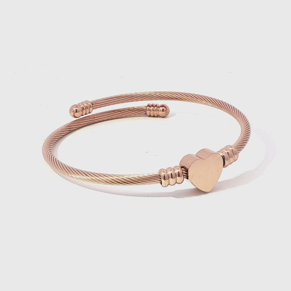 Hathaway Heart Cuff Bangle