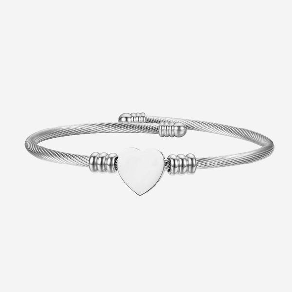 Hathaway Heart Cuff Bangle