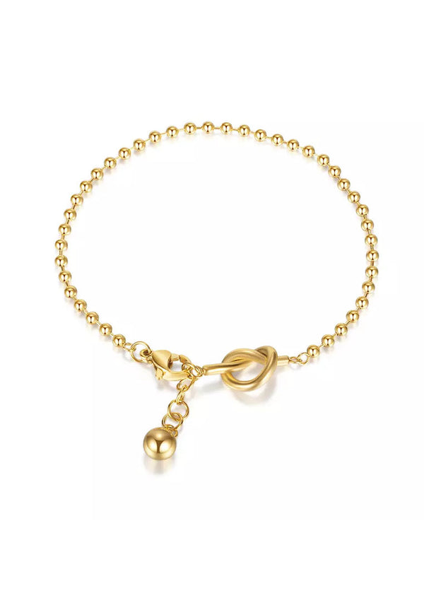 Celovis Aurore Knot Pendant Chain Link Bracelet