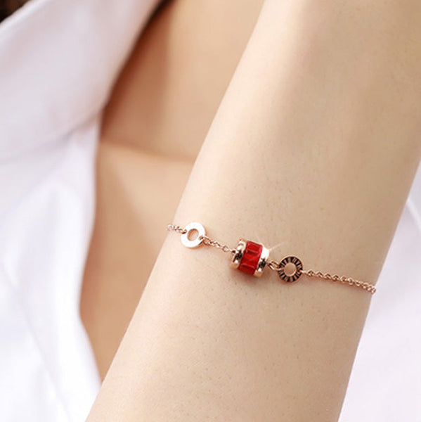 Oceane Cryolite with Roman Numeric Bracelet