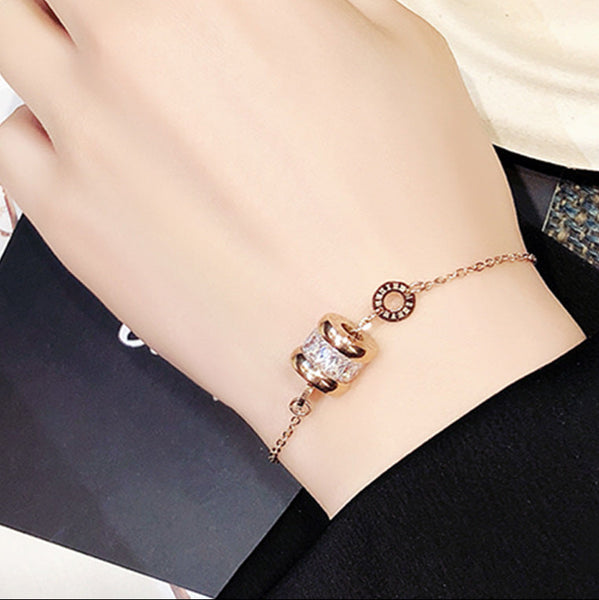 Oceane Cryolite with Roman Numeric Bracelet