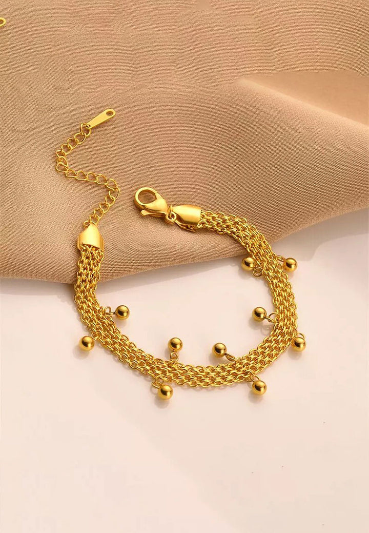 Celovis Seraphine Chain with Beads Pendant Chain Link Bracelet