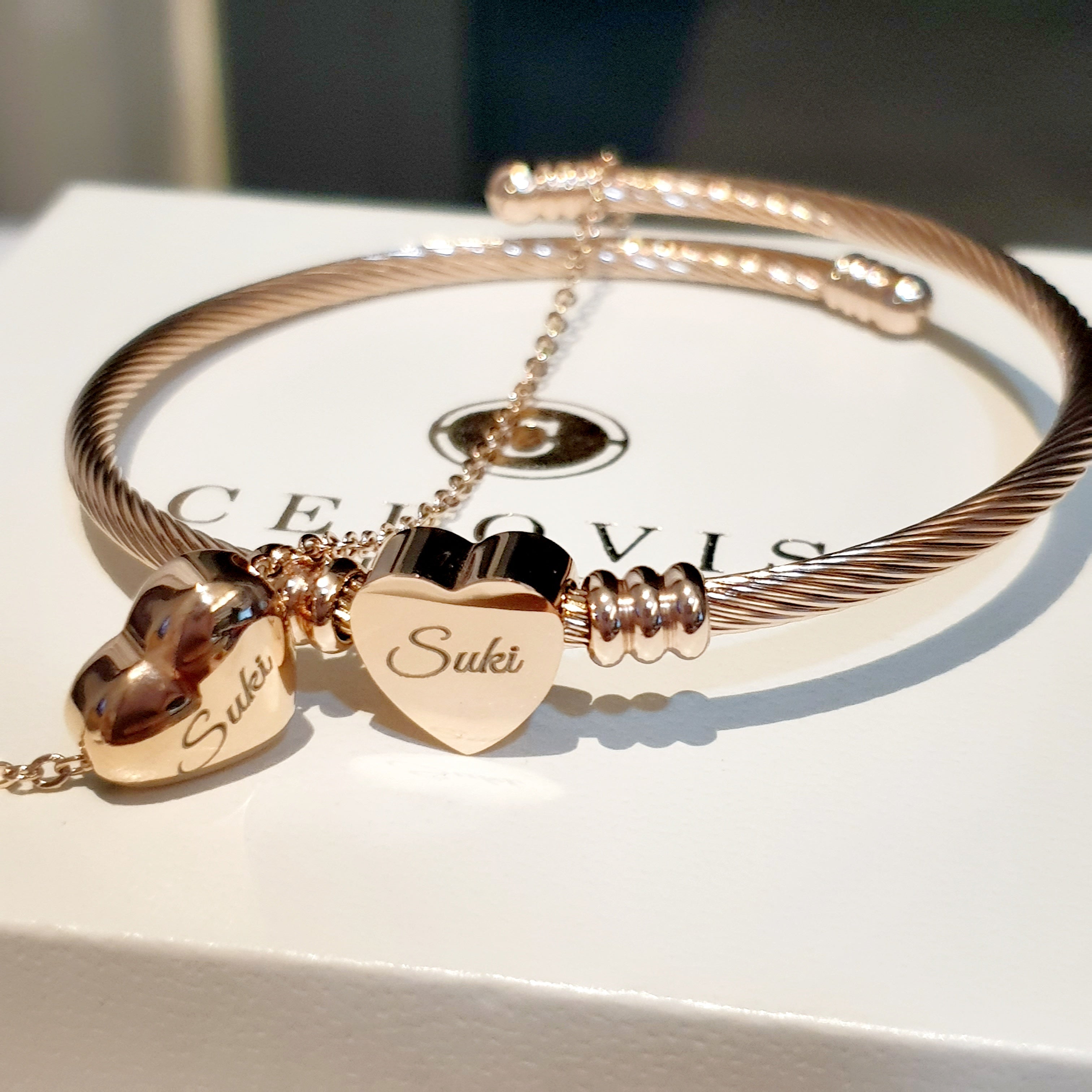 Amora Simple Love Rose Gold Necklace