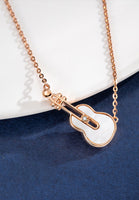 Symphony Mother Pearl Pendant with 0.005 Carat Diamond Necklace