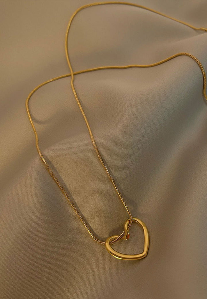Milena Love Pendant with Link Chain Necklace
