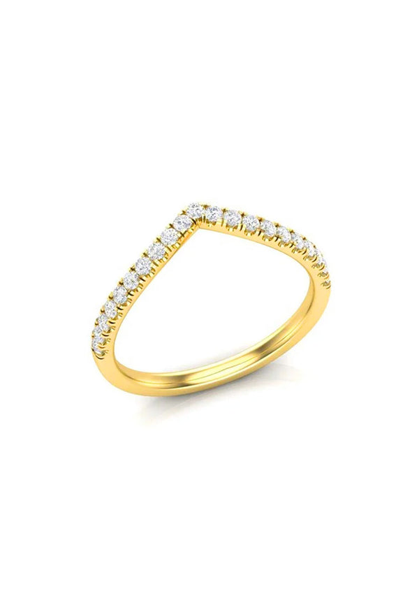 Victoria with Cubic Zirconia Band Eternal Ring