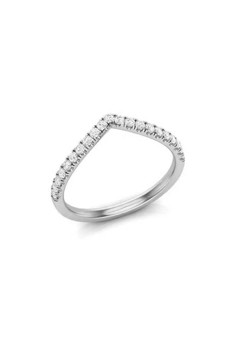 Victoria with Cubic Zirconia Band Eternal Ring