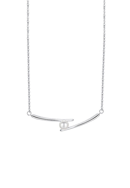 Raina Pearl Pendant Chain Necklace in Gold