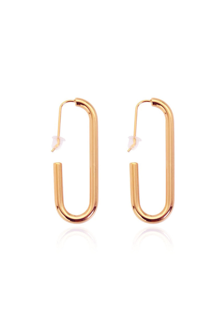 Celovis Jewellery Charisma Elongated Geometric Drop Hook Earrings