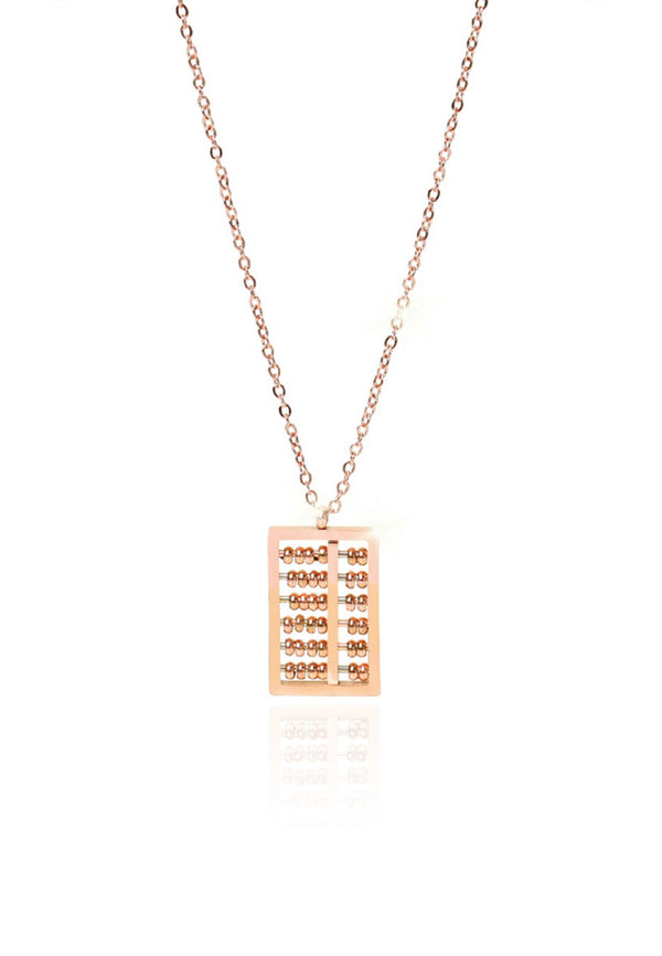 Fortune Mini Abacus Chain Necklace